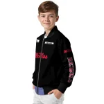 customized ole miss rebels american flag skull black bomber jacket best selling