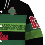 customized ole miss rebels clover green lines green black varsity jacket best selling