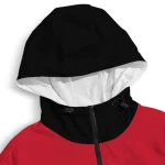 customized ole miss rebels flame trim red black windbreaker jacket best selling