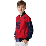 customized ole miss rebels team patch red bomber jacket best selling
