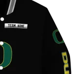 customized oregon ducks american flag skull black varsity jacket best selling