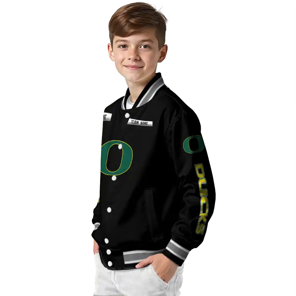 customized oregon ducks american flag skull black varsity jacket trendy customized oregon ducks american flag skull black varsity jacket trendy
