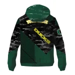 customized oregon ducks arrow matrix green black windbreaker jacket best selling