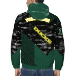 customized oregon ducks arrow matrix green black windbreaker jacket best selling