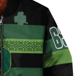customized oregon ducks clover green lines green black bomber jacket best selling