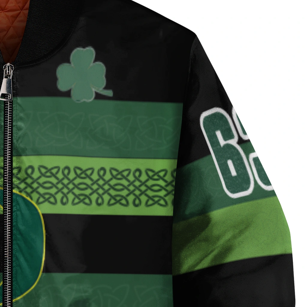 customized oregon ducks clover green lines green black bomber jacket premium grade customized oregon ducks clover green lines green black bomber jacket premium grade