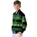 customized oregon ducks clover green lines green black bomber jacket best selling