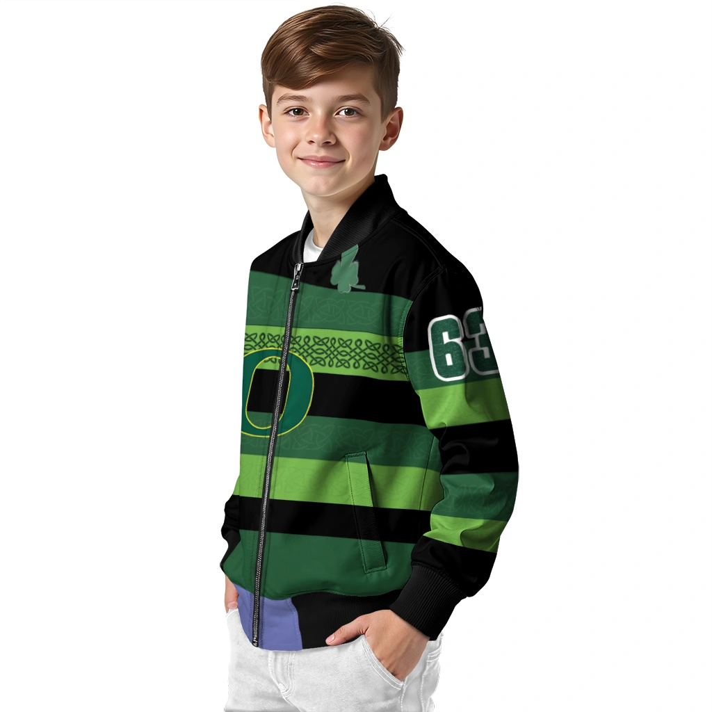 customized oregon ducks clover green lines green black bomber jacket trendy customized oregon ducks clover green lines green black bomber jacket trendy