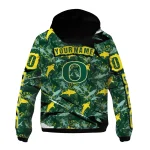 customized oregon ducks shark art green windbreaker jacket best selling