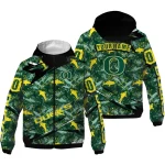 customized oregon ducks shark art green windbreaker jacket best selling