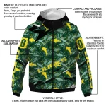 customized oregon ducks shark art green windbreaker jacket best selling