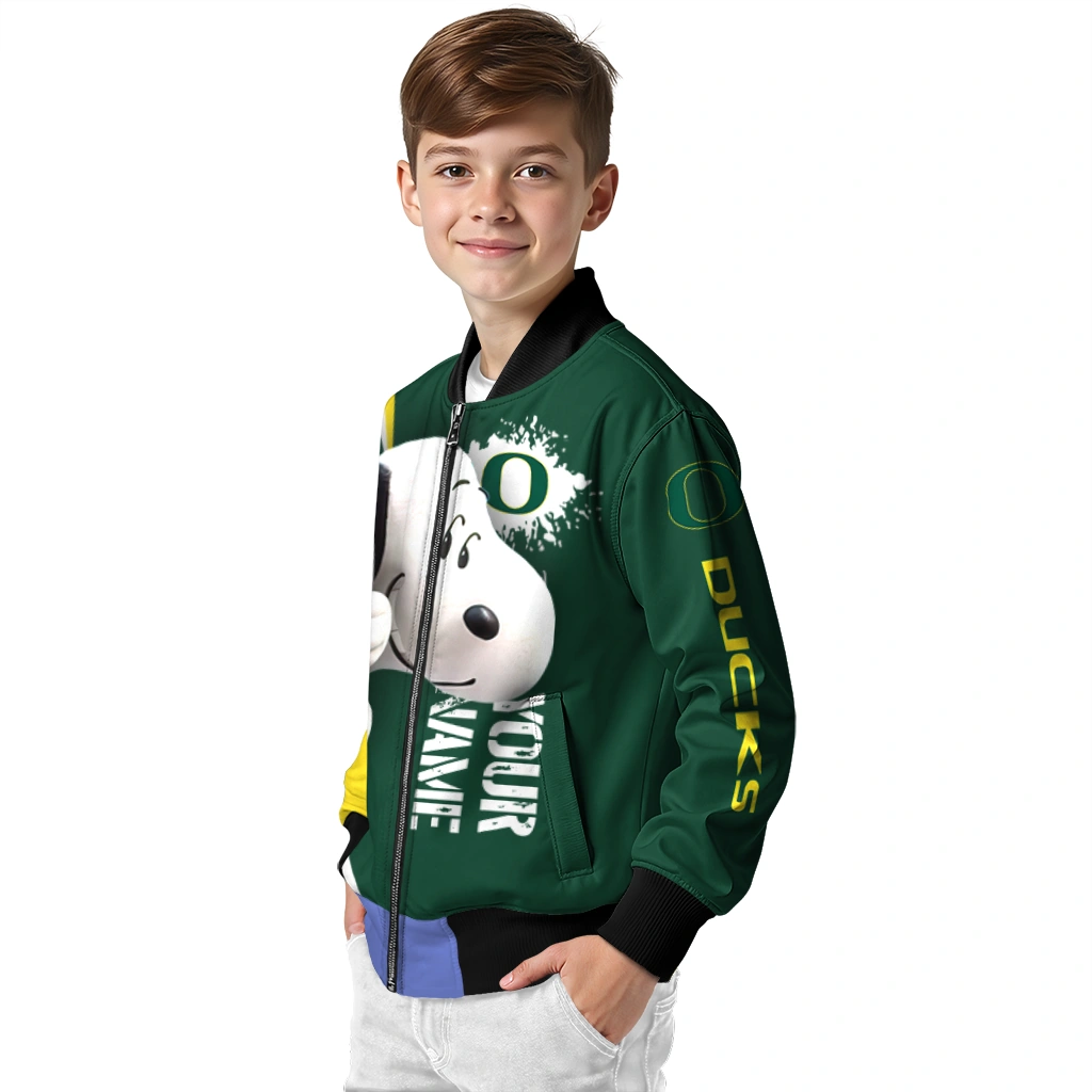 customized oregon ducks snoopy head green bomber jacket trendy customized oregon ducks snoopy head green bomber jacket trendy