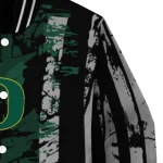 customized oregon ducks star stripes green black varsity jacket best selling