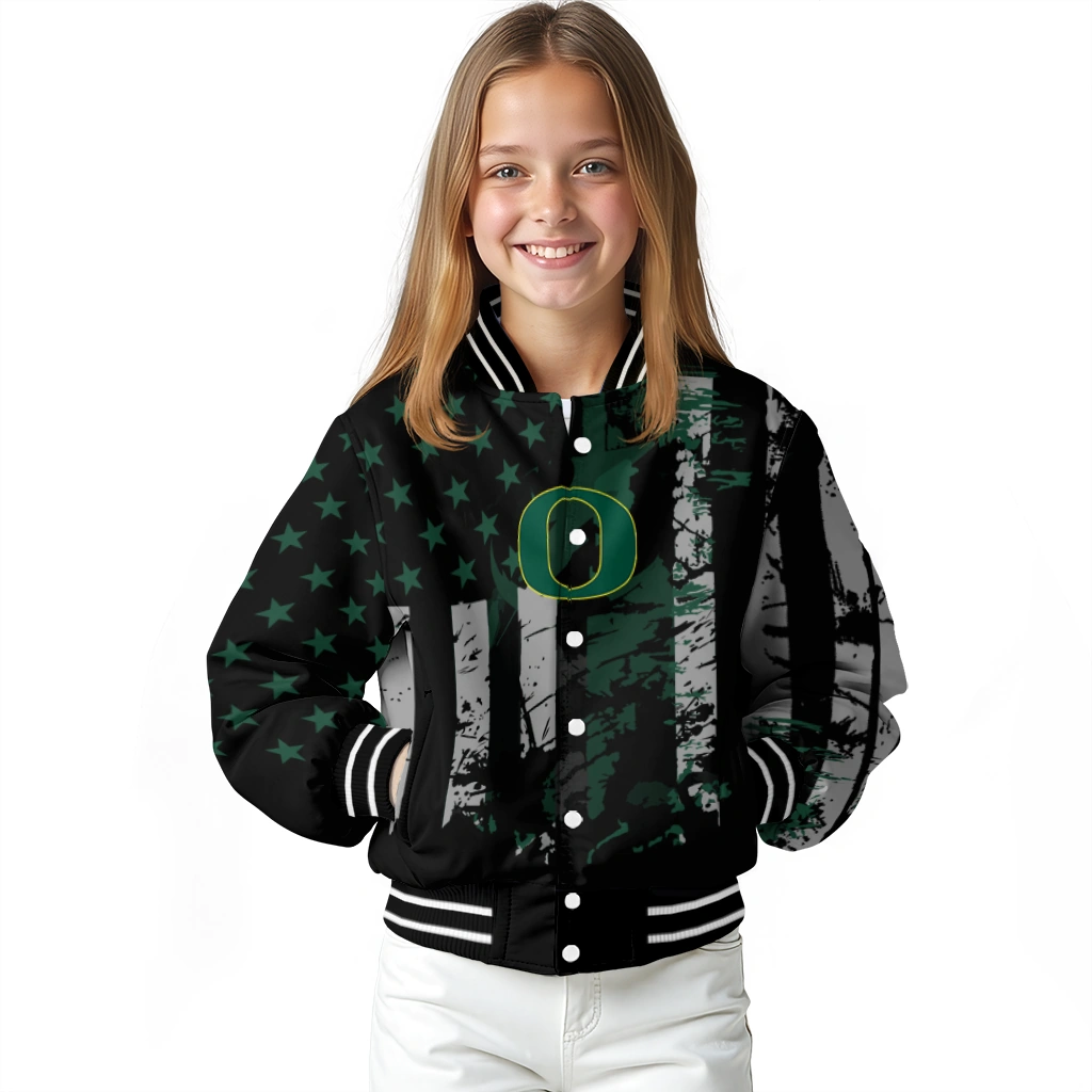 customized oregon ducks star stripes green black varsity jacket top rated customized oregon ducks star stripes green black varsity jacket top rated