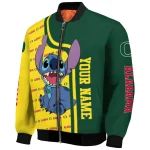 customized oregon ducks stitch laughing green bomber jacket best selling