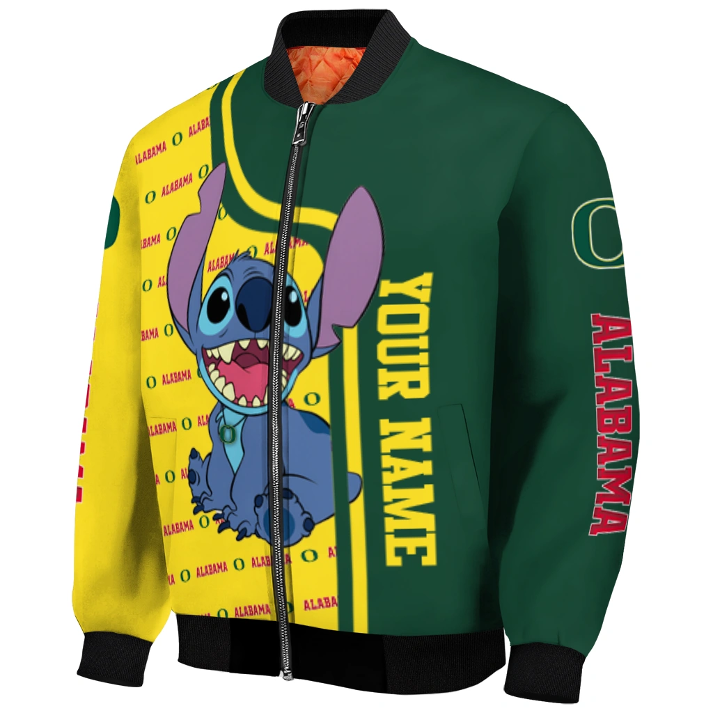 customized oregon ducks stitch laughing green bomber jacket fashion forward customized oregon ducks stitch laughing green bomber jacket fashion forward
