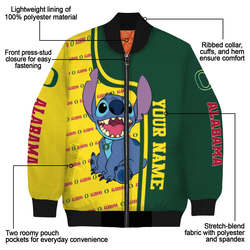 customized oregon ducks stitch laughing green bomber jacket new arrival customized oregon ducks stitch laughing green bomber jacket new arrival