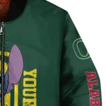 customized oregon ducks stitch laughing green bomber jacket best selling