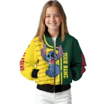 customized oregon ducks stitch laughing green bomber jacket best selling