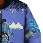 customized orlando magic mario blocks blue black bomber jacket best selling