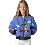 customized orlando magic mario blocks blue black bomber jacket best selling