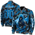 customized orlando magic skull horde blue varsity jacket best selling
