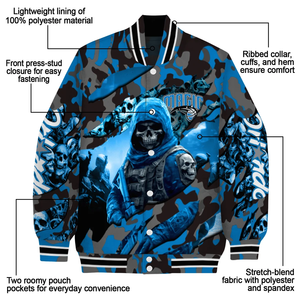 customized orlando magic skull horde blue varsity jacket new arrival customized orlando magic skull horde blue varsity jacket new arrival