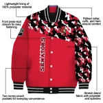 customized ottawa senators flag scratch effect red varsity jacket best selling