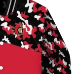 customized ottawa senators flag scratch effect red varsity jacket best selling
