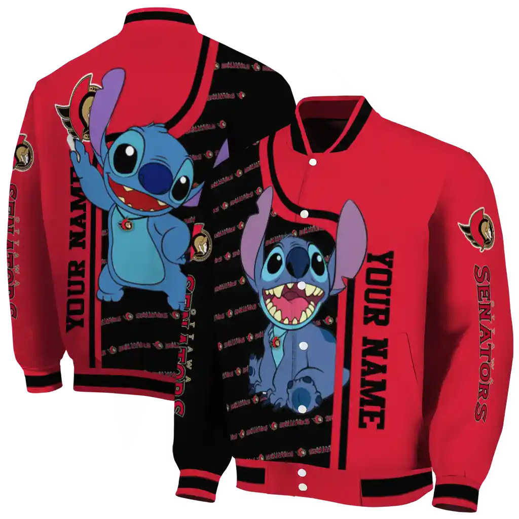 customized ottawa senators stitch laughing red varsity jacket fashion forward customized ottawa senators stitch laughing red varsity jacket fashion forward