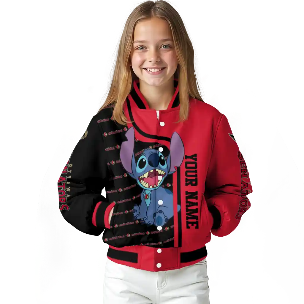 customized ottawa senators stitch laughing red varsity jacket top rated customized ottawa senators stitch laughing red varsity jacket top rated