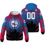 customized philadelphia 76ers brick motion blue black windbreaker jacket best selling