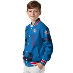 customized philadelphia 76ers tribal deer art blue varsity jacket best selling