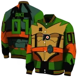 customized philadelphia flyers turtle armor varsity jacket best selling