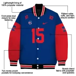 customized philadelphia phillies team patch blue varsity jacket best selling