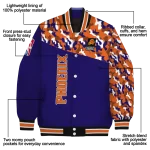 customized phoenix suns camouflage style purple varsity jacket best selling