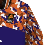 customized phoenix suns camouflage style purple varsity jacket best selling