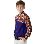 customized phoenix suns camouflage style purple varsity jacket best selling