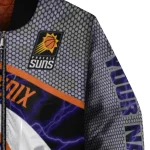 customized phoenix suns electric flash purple bomber jacket best selling
