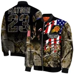 customized phoenix suns patriot deer camouflage bomber jacket best selling