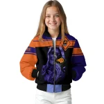 customized phoenix suns reaper hands purple black bomber jacket best selling