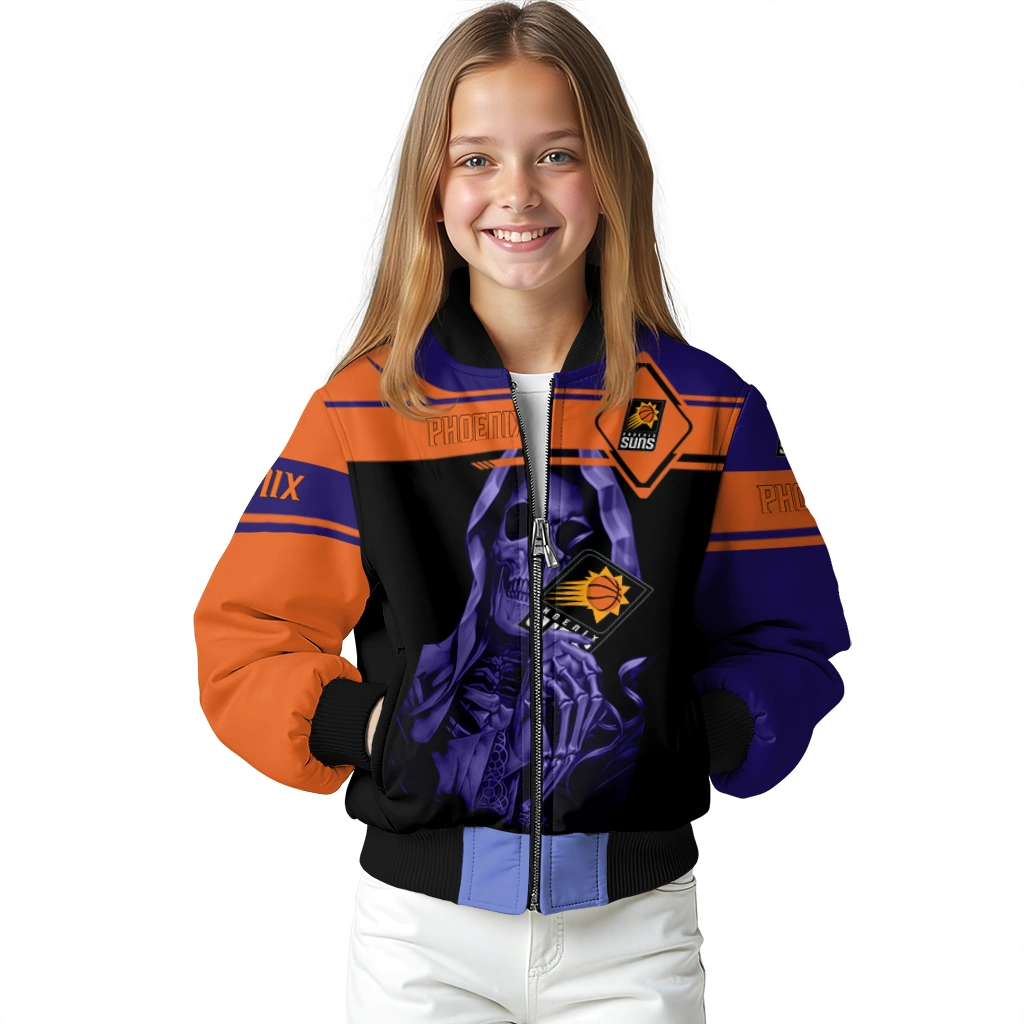 customized phoenix suns reaper hands purple black bomber jacket top rated customized phoenix suns reaper hands purple black bomber jacket top rated