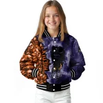 customized phoenix suns skull cluster purple varsity jacket best selling