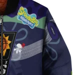 customized phoenix suns spongebob playtime purple blue bomber jacket best selling