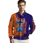 customized phoenix suns stitch laughing purple varsity jacket best selling