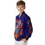 customized phoenix suns stitch laughing purple varsity jacket best selling