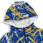 customized pittsburgh panthers brushstroke pattern royal blue windbreaker jacket best selling