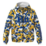 customized pittsburgh panthers camouflage mashup royal blue windbreaker jacket best selling