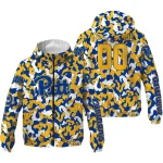 customized pittsburgh panthers camouflage mashup royal blue windbreaker jacket best selling