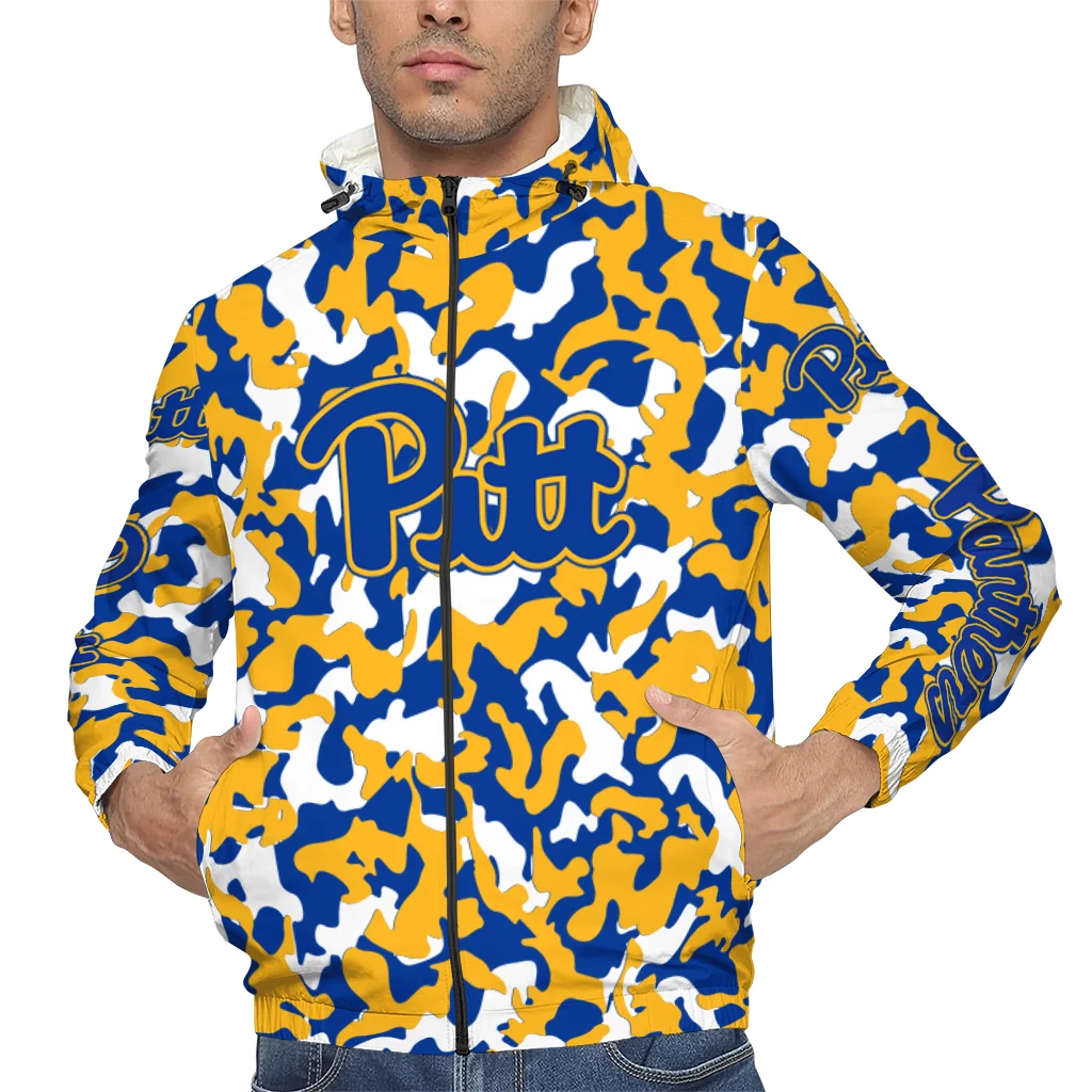customized pittsburgh panthers camouflage mashup royal blue windbreaker jacket top rated customized pittsburgh panthers camouflage mashup royal blue windbreaker jacket top rated